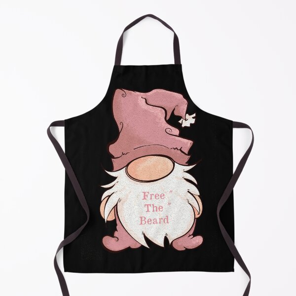 Item preview, Lady Gnome cartoon, free the beard, Girlfriend Quote designed and sold by DebbieJoyArt.