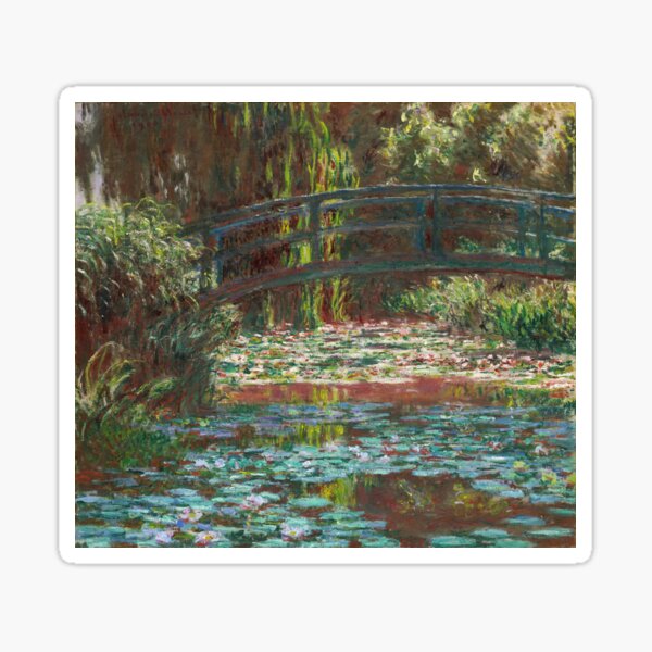 Vista previa del artículo con la obra «Claude Monet - El puente japonés (El puente sobre el estanque de agua y lirio), 1900», diseñado y vendido por artcenter.