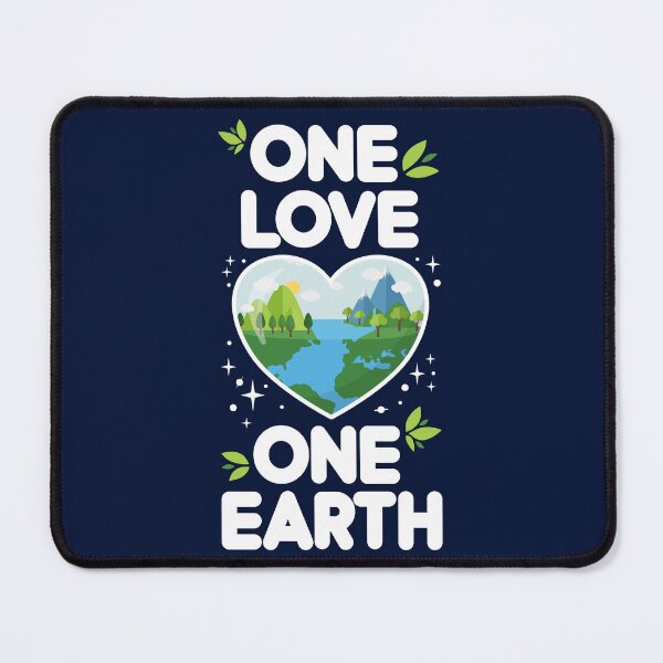 Item preview, One Love One Earth Heart Our Planet designed and sold by Happy Puppy Print On Demand.
