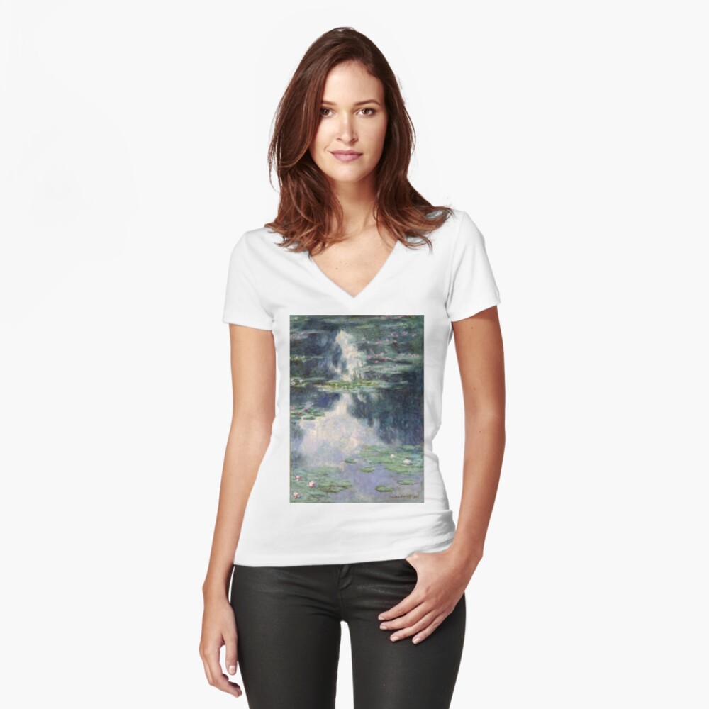 Item preview, Fitted V-Neck T-Shirt designed and sold by artcenter.