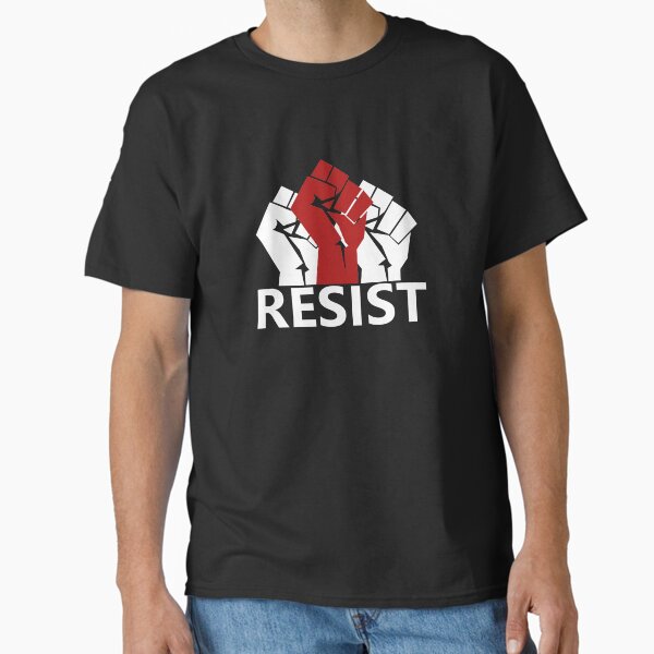 Vista previa del artículo con la obra «Resistencia a la resistencia # protesta de resistencia», diseñado y vendido por potseed21.