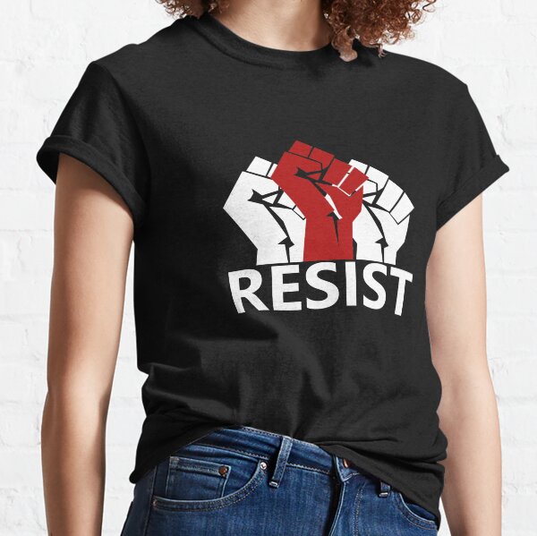 Vista previa del artículo con la obra «Resistencia a la resistencia # protesta de resistencia», diseñado y vendido por potseed21.