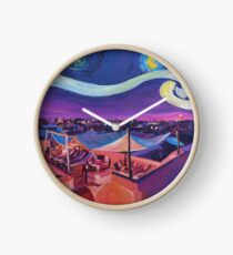 Starry Night in Marrakech Van Gogh Inspirations Clock
