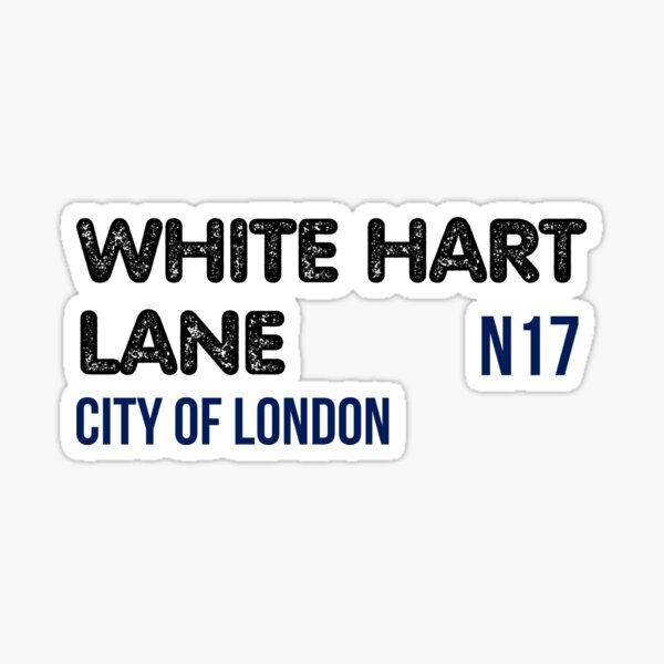 "White Hart Lane" Sticker for Sale by GibsShirt Redbubble