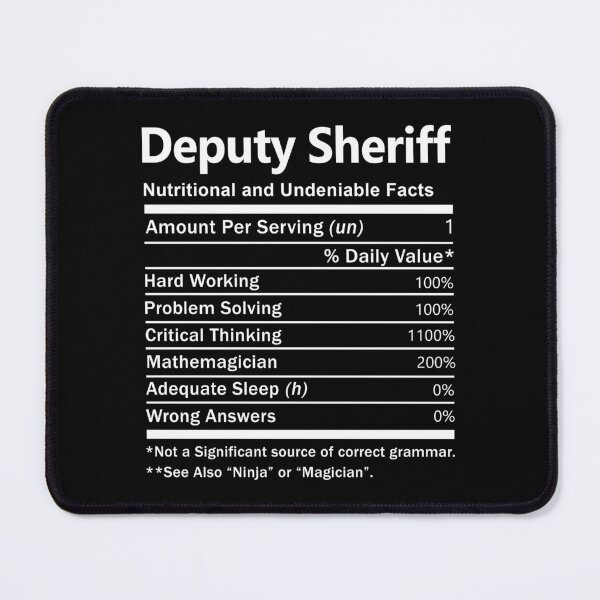 Item preview, Deputy Sheriff T Shirt - Nutrition Factors Job Gift Item Tee designed and sold by wardorion9.