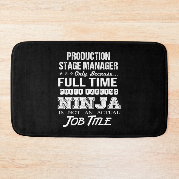 Item preview, Production Stage Manager T Shirt - Ninja Job Gift Item Tee designed and sold by ritterdick.