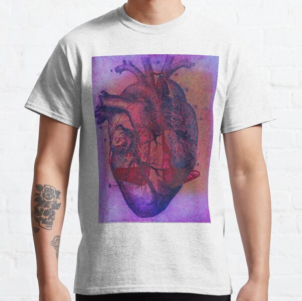 Metal Heart & Lung Print Classic T-Shirt