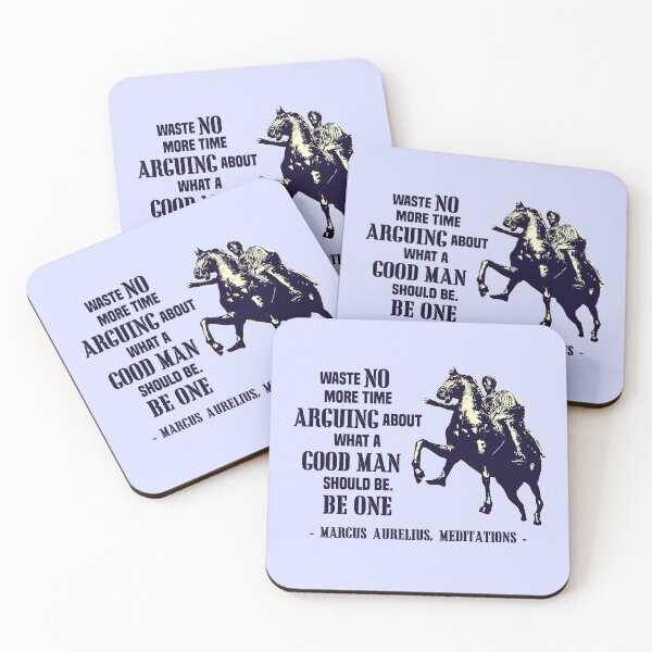 Item preview, Stoic Marcus Aurelius Quotes Meditations - Waste no more time arguing  designed and sold by challengecafe.