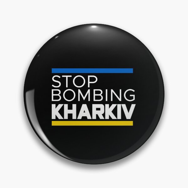 Item preview, Stop Bombing Kharkiv designed and sold by Kiki Art.