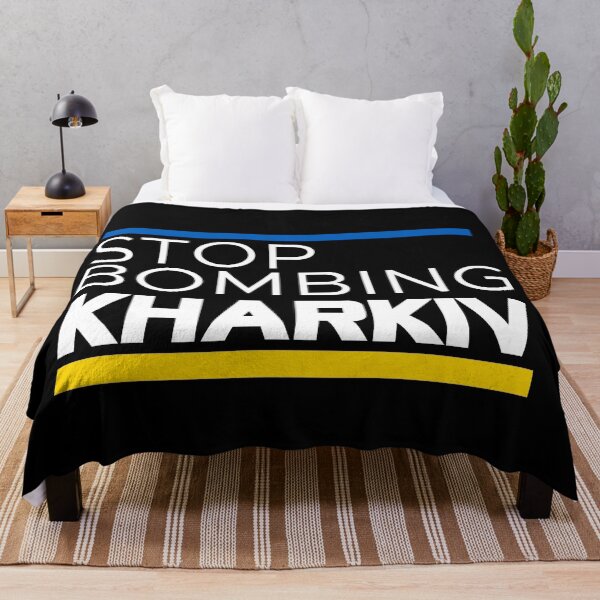 Item preview, Stop Bombing Kharkiv designed and sold by Kiki Art.