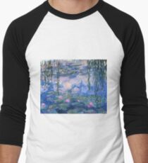 Claude Monet - Water Lilies Men's Baseball ¾ T-Shirt