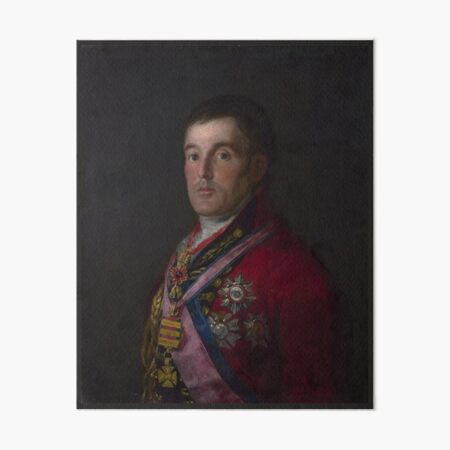 Francisco Goya - The Duke of Wellington Art Board Print
