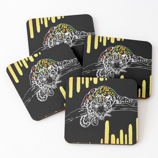 Item preview, MULTICOLORED LEOPARD FOR BLACK BACKGROUND designed and sold by Tropic Wear Collection.