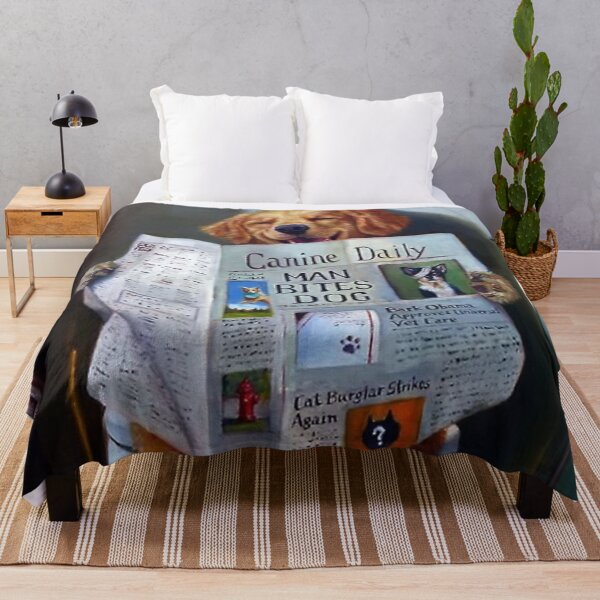 Item preview, Dog Reading the Newspaper On Toilet poster designed and sold by mingtonklockooo.