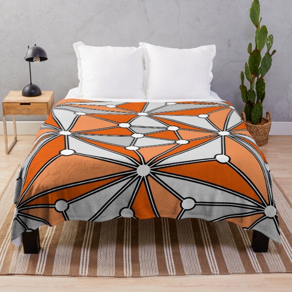 Item preview, Abstract geometric pattern - gray and orange. designed and sold by K.S ART.