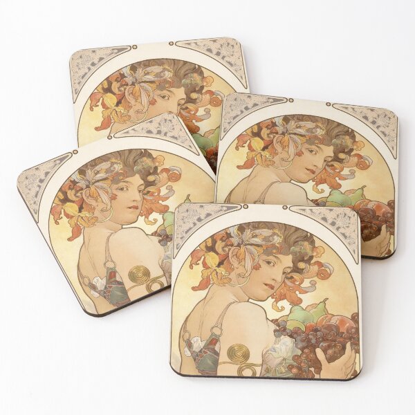 Item preview, Alphonse Mucha. fruits designed and sold by likiska.