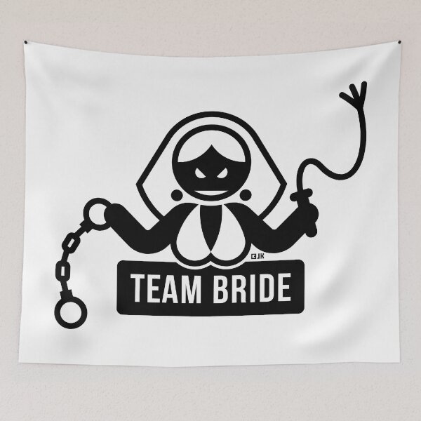 Item preview, Team Bride (Hen Party / Whip / Handcuffs / Black) designed and sold by MrFaulbaum.