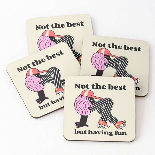 Item preview, Not the best but having fun - Roller skating dancing designed and sold by Paperfly Studio.