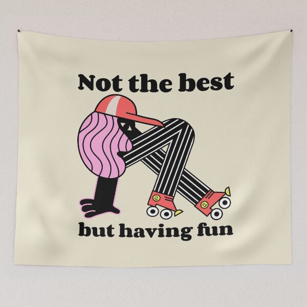 Item preview, Not the best but having fun - Roller skating dancing designed and sold by Paperfly Studio.