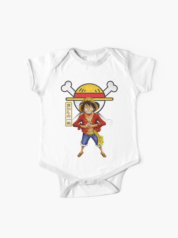 Body Bebê One Piece Bodie Piratas Chapéu de Palha D. Luffy