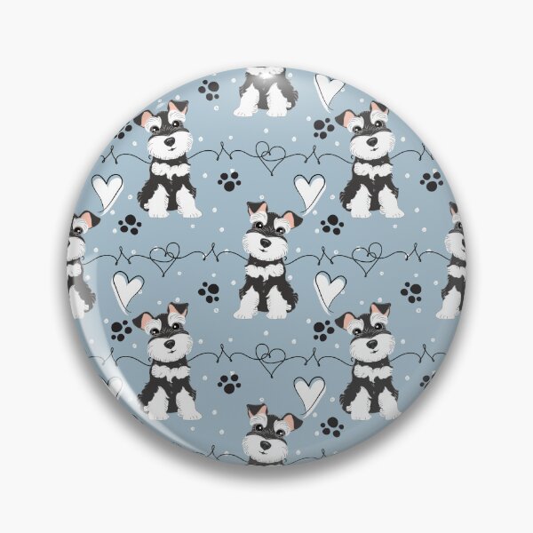 Item preview, Love Black and White Miniature Schnauzer designed and sold by Lulupainting.