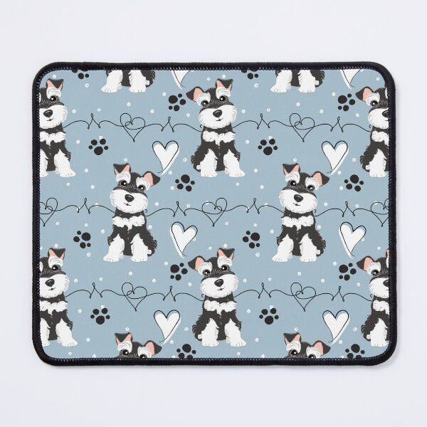 Item preview, Love Black and White Miniature Schnauzer designed and sold by Lulupainting.