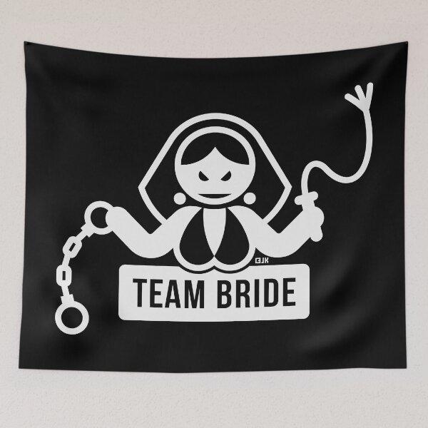 Item preview, Team Bride (Hen Party / Whip / Handcuffs / White) designed and sold by MrFaulbaum.