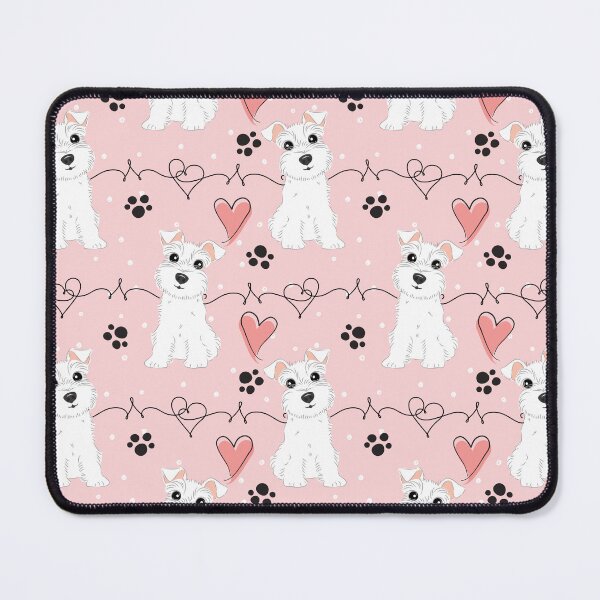 Item preview, Love White Miniature Schnauzer designed and sold by Lulupainting.