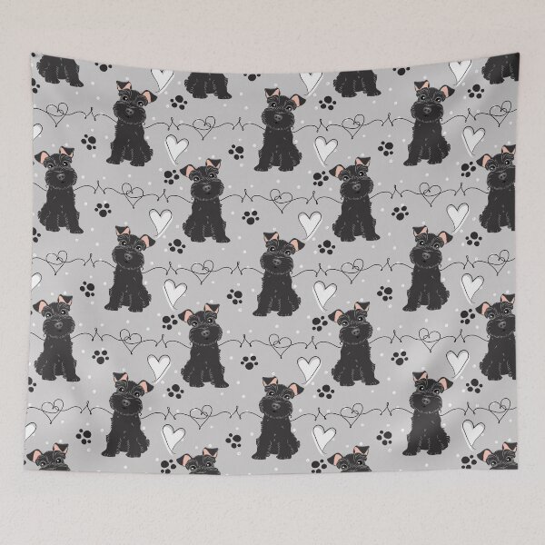 Item preview, Love Black Miniature Schnauzer designed and sold by Lulupainting.