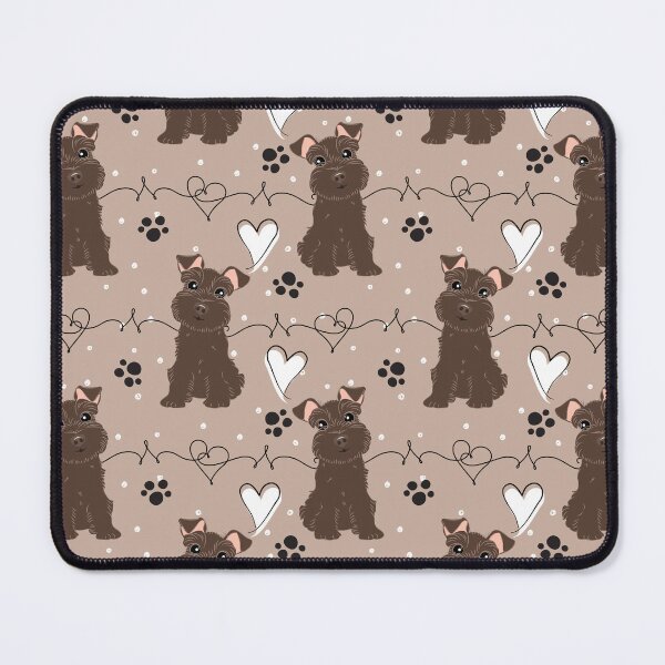 Item preview, Love Brown Chocolate Miniature Schnauzer designed and sold by Lulupainting.