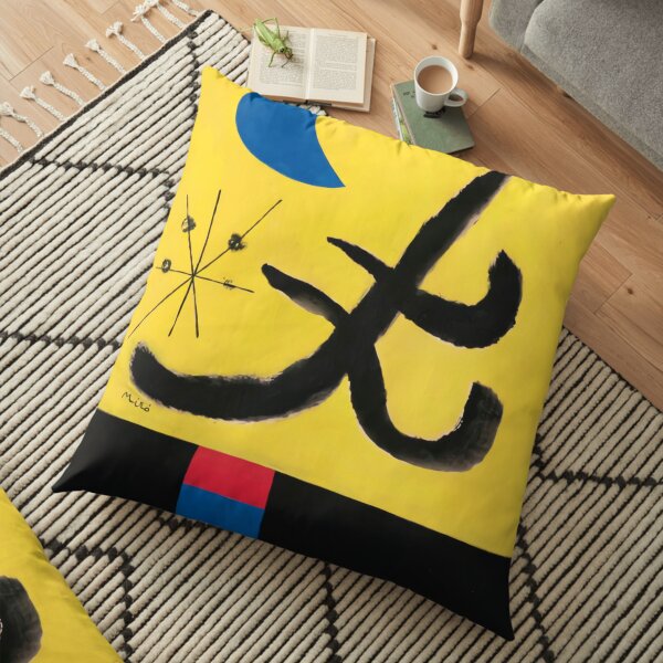 joan jaune miro Coussin de sol