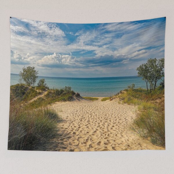 Item preview, sand dunes sea beach designed and sold by omvexel.
