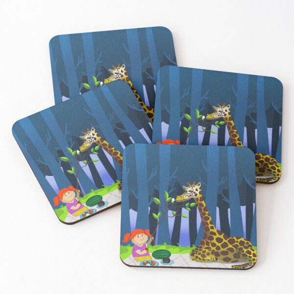 Item preview, Picnic with a Girl and a Giraffe designed and sold by MyParadiseGifts.
