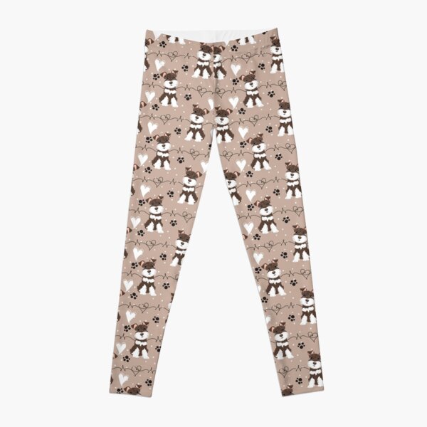 Miniature Schnauzer Print - Girls' Leggings