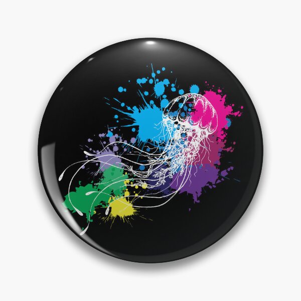 Artikelvorschau, Paint Splatter Jellyfish Abstract Art Paint Splatter Gear entworfen und verkauft von DynamicDesign.