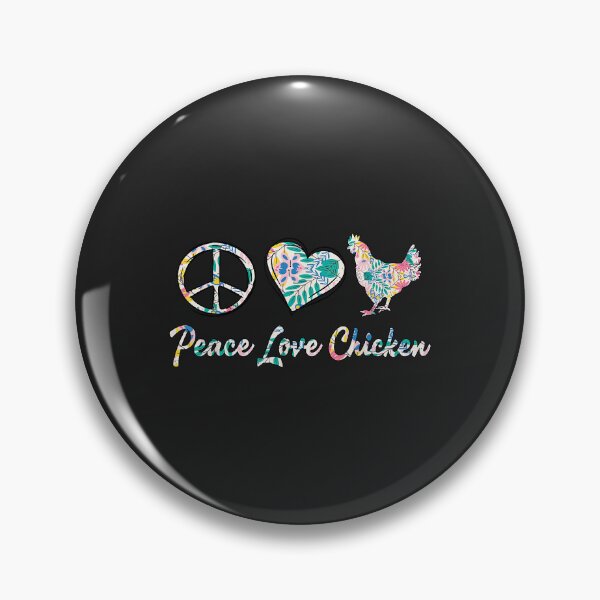 Item preview, Peace Love Chicken Flowers Funny Chicken Lovers Farmer designed and sold by JakariEzer.