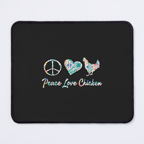 Item preview, Peace Love Chicken Flowers Funny Chicken Lovers Farmer designed and sold by JakariEzer.