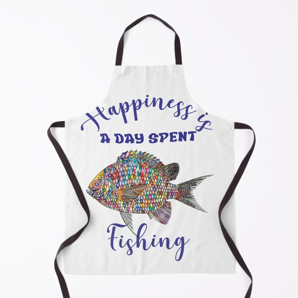 Item preview, Happiness Is A Day Spent Fishing designed and sold by beefrancky.