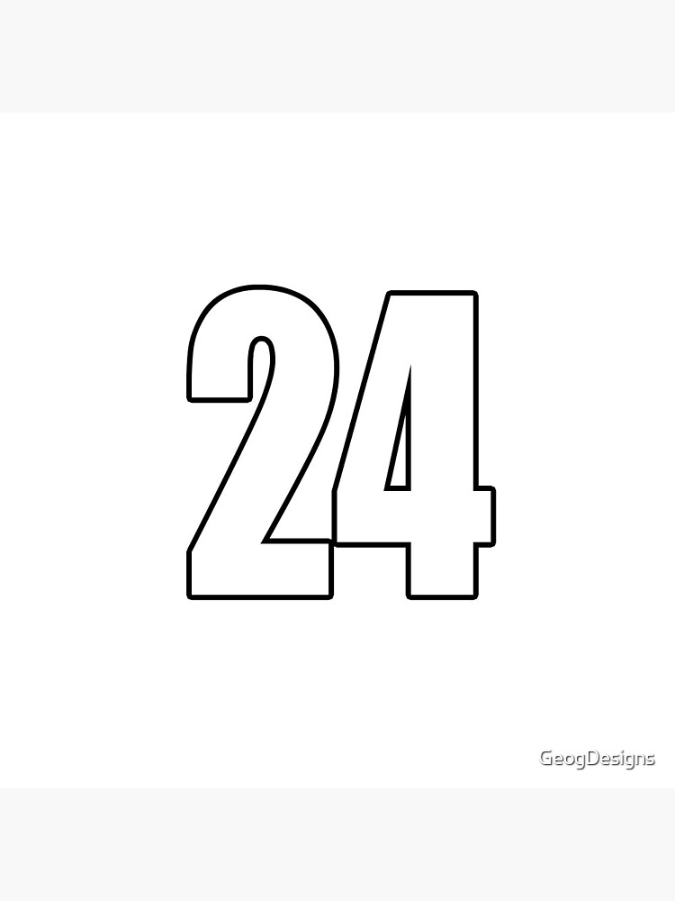 24 number number football Photographic Print by GeogDesigns