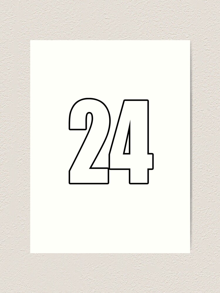 24 number number football Photographic Print by GeogDesigns