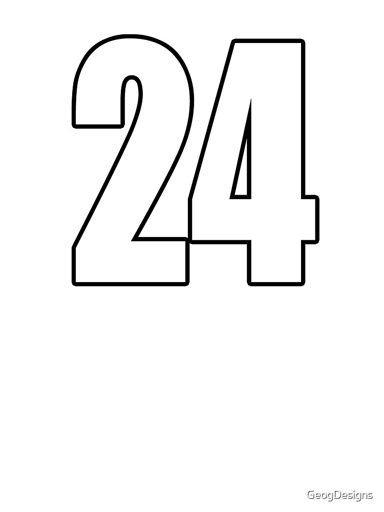 24 number number football Photographic Print by GeogDesigns