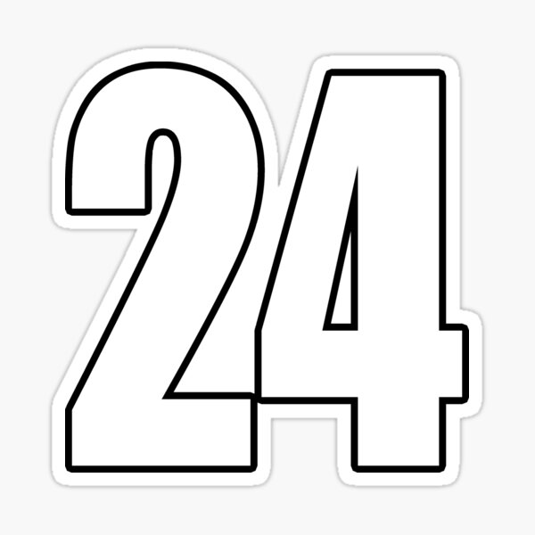 24 number number football Sticker by GeogDesigns