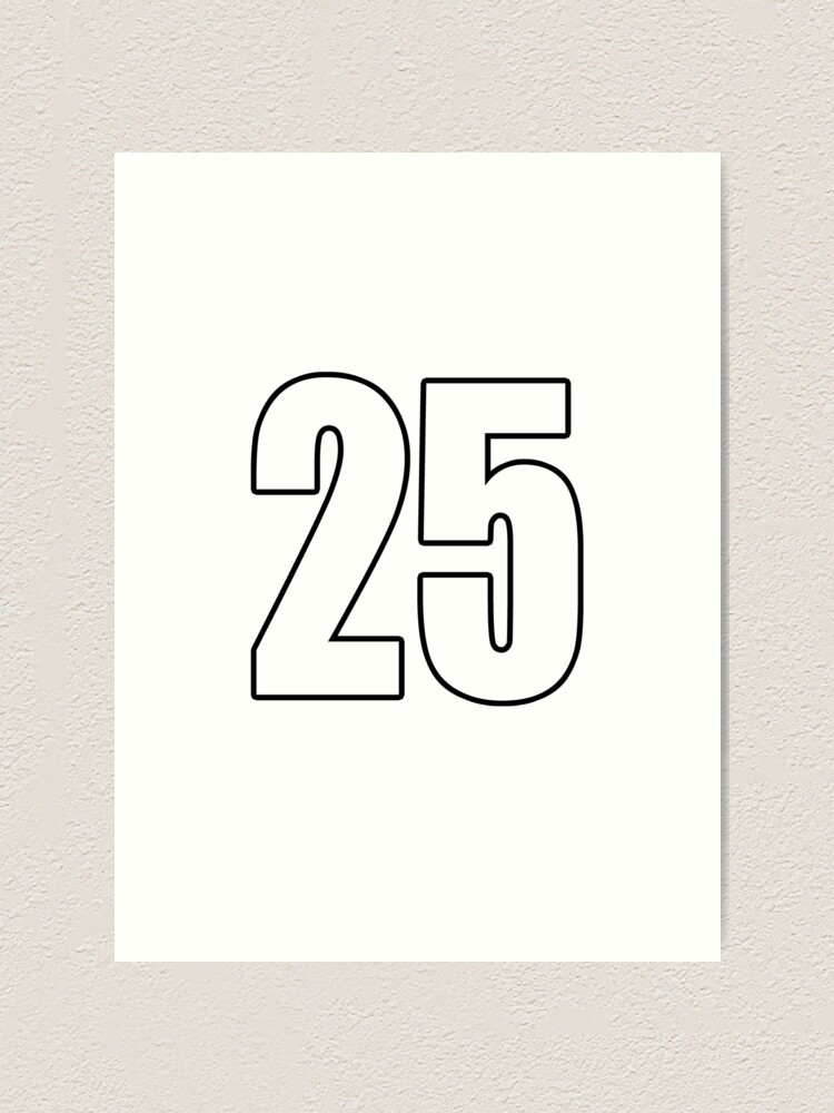 25 number number football 25-number-number-football-art-print-by-geogdesigns-redbubble