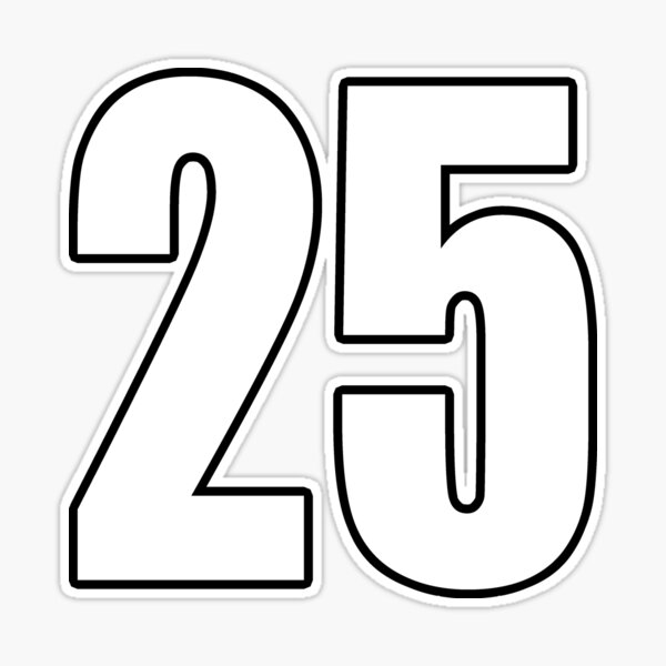 14 number fourteen - soccer sport shirt number Sticker by GeogDesigns