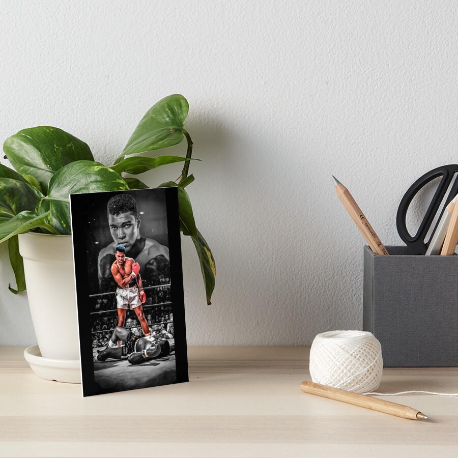 "Muhammad Ali vs Sonny Liston Knockout " Art Board Print by