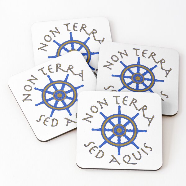 Item preview, Not By Land, But By Water Sailors Latin Motto Non Terra Sed Aquis designed and sold by ElJimmo.