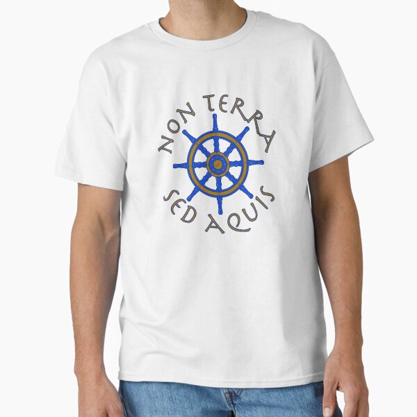 Item preview, Not By Land, But By Water Sailors Latin Motto Non Terra Sed Aquis designed and sold by ElJimmo.