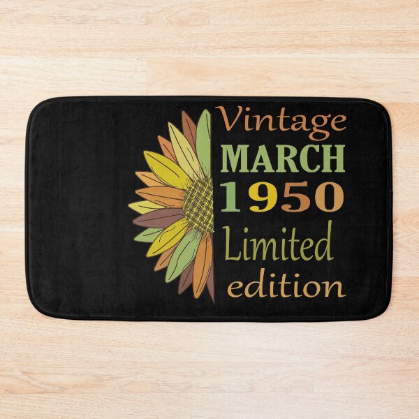 Item preview, vintage march 1950 limited edition, 72 Year Old Gifts Vintage 1950 Limited Edition 72th Birthday designed and sold by SimoSaladain.