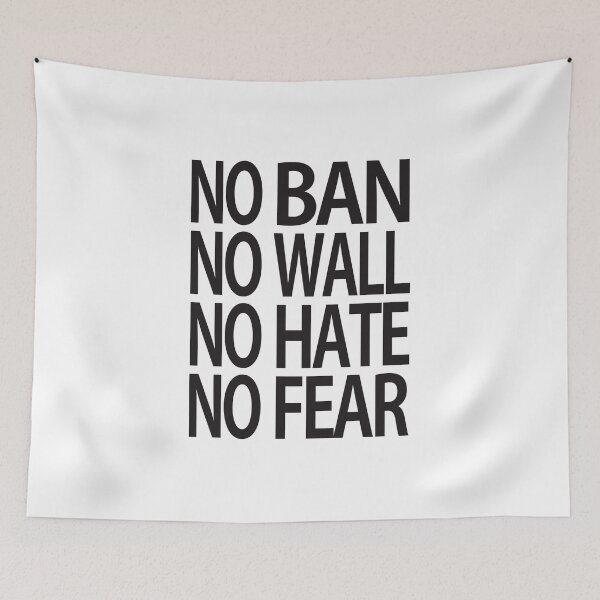 Item preview, NO BAN NO WALL NO HATE NO FEAR designed and sold by nananinaa.