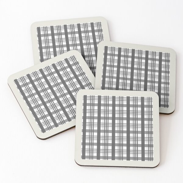 Item preview, Gallant Grey Gray Check Design 2 designed and sold by simplydesignart.